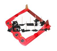 FUNNETOYU Kit DIY Théâtre Marionnettes Ombres pour Garçon Fille Jeu Familial de Conte avec Marionnettes à Doigts Matériel Créatif pour Apprentissage Préscolaire et Jeu Sensoriel Couleurs