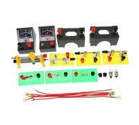 FUNNETOYU Kit Électrique Expériences Scientifiques pour Collège Équipement Pédagogique Électricité avec Accessoires Variés pour Écoles et Centres d’Études Couleur Couleur Aléatoire