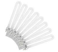 FUNNETOYU Lampe à Ongles 9w Réutilisables en Verre Blanc Lot de 8 Tubes pour Lampe UV LED pour Salons Professionnels et Manucure DIY