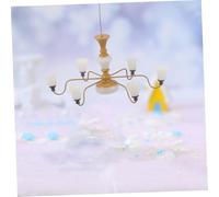 FUNNETOYU Lampe Plafonnier Miniature Suspendue Décor pour Maison de Poupée Accessoire Micro Paysage