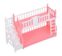 FUNNETOYU Lit Superposé Miniature pour Maison de Poupées avec Échelle Accessoire de Jeu pour Filles Parfait pour Créer Une Chambre Complète et Décorer des Poupées