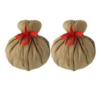 FUNNETOYU Lot de 2 Balles de Compression aux Herbes Chinoises, Massage Spa en Coton, Apaiser les Douleurs Musculaires, Usage Maison et Déplacement