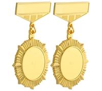 FUNNETOYU Lot de 2 Broches Vintage en Alliage de Zinc, Légères Fermoir Sécurisé, Style Rétro pour Homme et Femme Lors D'événements ou Expositions