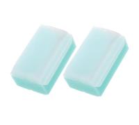 FUNNETOYU Lot De 2 Brosses Éponge Pour Bébé Vert, Douces Et Sensorielles, En Matériau Souple, Pour Bain Et Massage Délicat, Adaptées Au Cuir Chevelu Du Nourrisson, Éveil Sensoriel Et Bain Bébé