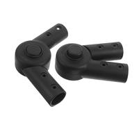 FUNNETOYU Lot de 2 Connecteurs Universels pour Poussette Ø25mm, Articulations Pliables et Flexibles en Matériau Renforcé Noir, Accessoires de Connexion Compatibles Sièges Bébé pour