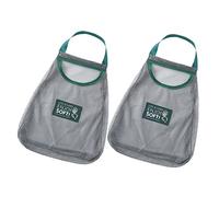 FUNNETOYU Lot De 2 Paquet en Filet pour Légumes Et Oignons, Taille Moyenne, Polyester Respirant, Suspendus, Réutilisables, Cuisine Et Conservation des Fruits Et Légumes, Usage Domestique