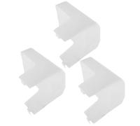 FUNNETOYU Lot De 3 Lentilles De Rechange Pour Hotte Aspirante Abat-Jour Couvercle De Lampe Cache-Ampoule Lentille De Rechange Couvercle De Lampe De Hotte De Cuisinière Blanc