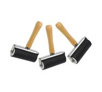 FUNNETOYU Lot De 3 Rouleaux à Encre Noir, Outil d'impression Artisanal, Rouleau à Pâtisserie pour Gravure, Rouleau D'estampage, Usage Peinture Et Bricolage, Accessoire pour Artistes Et Amateurs