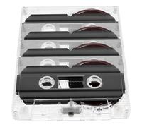 FUNNETOYU Lot de 4 Cassettes Audio Vierges 60 Bande Magnétique Standard pour Enregistrement Musique et Voix Compatible Lecteur de Cassettes Audio pour Enseignement et Messages Rétro de