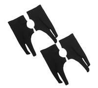 FUNNETOYU Lot De 4 Dessin À 2 Doigts Taille Unique Résistants Aux Bavures pour Le Dessin sur Papier Et À L'Écran Couleur Noir