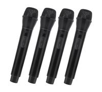 FUNNETOYU Lot De 4 Microphones en Plastique pour Enfants, Simulation De Discours, Microphone Réaliste pour Garçons Et Filles, Déguisement, Fête Musicale