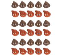 FUNNETOYU Lot de 40 Jouets Farceurs de Caca Accessoires de Jeu à Lancer Amusants pour Garçon et Filles Jouets aux Formes Rigolotes Légers et Portables pour Jeux à la Maison Extérieur