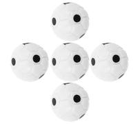 FUNNETOYU Lot de 5 Mini-Ballons de Football en Plastique Coloré, Accessoires pour Maison de Poupée, Décor Sportif Miniature, Terrain de Jeu Miniature, Éducatif Polyvalent