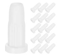 FUNNETOYU Lot de 50 Inserts de Douille Blancs en Plastique pour roulettes de Meubles Compatibles Lits Bébé et Chaises Manchons à Tige 33X16 MM Remplacement Solide pour Usage Maison et