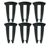 FUNNETOYU Lot de 6 Verrous de Sécurité pour Boutons de Cuisinière à Gaz Noirs, Clips Résistants la Chaleur, Protège-boutons Compatibles Cuisinière et Four Électrique, Accessoire la