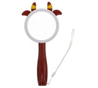 FUNNETOYU Loupe D’Observation Portable pour Garçon et Filles en Gel de Silice et Acrylique, Grossissement 5X et 10x, Forme Animale Colorée, pour L’Exploration Scientifique Découverte