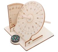 FUNNETOYU Maquette Cadran Solaire Équatorial en Bois pour Garçon et Filles - Kit Scientifique Montessori - Modèle Artisanal Stem - Apprentissage Pratique du Temps - Projet Éducatif Scolaire