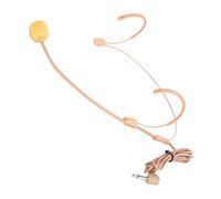 FUNNETOYU Microphone Casque Léger Abs Microphone Fixé Tête, Facile à Porter, pour Enseignants et Performances sur Scène, Couleur Rose