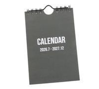 FUNNETOYU Mini Calendrier Mural de Bureau A6 2026-2027 en Papier Vert