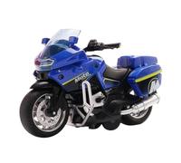 FUNNETOYU Mini Moto à Friction pour Garçon et Filles Sons et Lumières, Modèle en Alliage Bleu, Éducatif pour Préscolaire, Véhicule Compact et Léger Présent Anniversaire Noël, Moto
