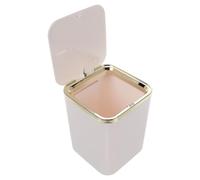 FUNNETOYU Mini Poubelle de Bureau Carrée en Pp Blanc pour Table