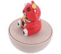 FUNNETOYU Minuteur Mécanique Cuisine de Chat Mignon Minuterie à Compte à Rebours Manuel Minuterie de Cuisson en Plastique Solide pour Pâtisserie Travail et Gestion du Temps Élève