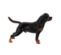 FUNNETOYU Modèle Chien Rottweiler Plastique Réaliste Décoration Figurine Statique Ornement Educatif pour Garçon Fille et Collection