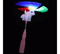 FUNNETOYU Moulin à Vent Lumineux pour Garçon et Filles 1 Pièce, Baguette Magique LED Multicolore, pour Garçon et Filles, Accessoire de Déguisement pour Fêtes et Halloween, Couleur Aléatoire