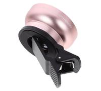 FUNNETOYU Objectif Téléphone à Clip Double Usage Macro et Angle HD Protection UV Compatible Smartphones et Rose Doré