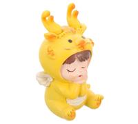 FUNNETOYU Ornement Dragon Résine Adorable Décor Maison Bureau Fête Anniversaire Surprise Cadeau Garçon Fille