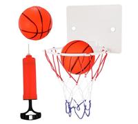 FUNNETOYU Panier de Basket Mural Portable pour Garçon Fille de Jeu avec Panneau Ballons Gonflables et Pompe Installation Facile par Ventouse Sportif Dintérieur pour Petits Joueurs