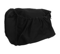 FUNNETOYU Panier de Poussette Noir Grande Capacité avec Double Poche Avant Résistant Aux Intempéries Organiseur Pratique pour Accessoires Compatible Rangement Sous Siège Poussette