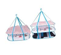 FUNNETOYU Panier de Séchage Pliable Filet Respirant Étendoir Suspendu pour sous Vêtements et Peluches Structure et Résistante Usage Intérieur et Extérieur Cadre Fil Acier Stable Couleur