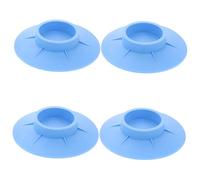 FUNNETOYU Patins Anti-vibrations du Bruit Lot de 4 en Caoutchouc Bleu Base à Forte Aspiration pour Lave-linge et Sèche-linge