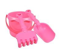 FUNNETOYU Pelle Longue, Râteau Compact et Seau Portable, Outils en Plastique Résistants Adaptés aux Mains des Garçon et Filles pour Jardinage et Jeux de Plage Éducatifs