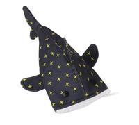 FUNNETOYU Pencil Storage Case Shark Design Portable Canvas Pen Holder With Star Pattern Compact Cute Pencil Pouch For School Office Travel