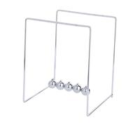 FUNNETOYU Pendule de Newton Améliore L'Imagination en Fer Argenté Outil d'Expérimentation Mécanique pour Décoration Intérieure et Bureau pour Garçon et Filles et Adultes