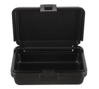 FUNNETOYU Petite Boîte de Rangement Pratique et Solide en Plastique Noir Mallette à Outils Rigide pour Instruments de Précision, pour Camping et Navigation