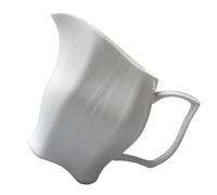 FUNNETOYU Pichet à Sauce en Céramique 300 Ml Blanc Multifonction avec Poignée - Tasse à Sauce et Contenant à Lait pour Restaurant Cuisine, Pot à Condiment Pratique et Léger