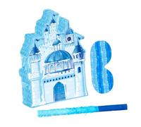 FUNNETOYU Pinata De Château Princesse Cadeaux De Fête Pinata Pour Fête Jeu Bonbons Décoration De Mariage Pour -Bleu