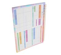 FUNNETOYU Planificateur de Bureau Non Daté Carnet de Comptabilité Familial des Dépenses et Budget Pratique Organisateur Financier Portable pour Facile des Finances