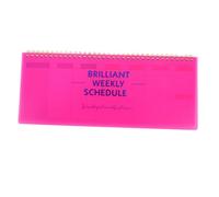 FUNNETOYU Planificateur Hebdomadaire Spiralé Rose Non Daté avec Bloc Notes Bureau Agenda Journalier et de Tâches pour Maison École et Bureau
