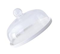 FUNNETOYU Plat à Gâteau Céramique avec Cloche Verre Plateau de Poussière pour Desserts Fruits et Rangement Alimentaire Support de Service Élégant pour Cuisine et