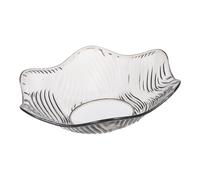 FUNNETOYU Plateau à Fruits Plastique Grand Modèle Gris Design Vague Fleur Plat à Snacks Noix et Bonbons pour Maison Plateau Apéritif Décoratif