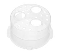 FUNNETOYU Plateau Vapeur en Acrylique Transparent pour Chauffe-biberon - Panier Vapeur Perforé Rond Diamètre 12 Cm - Accessoire de Rechange Grosse Capacité pour Biberons et Accessoires Bébé