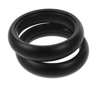 FUNNETOYU Pneu de Poussette 5 Pouces en Caoutchouc Lisse Pneu Extérieur de Rechange Compatible Roues Avant et Arrière Roue Légère et Maniable pour Bébé Remplacement Solide pour Poussette