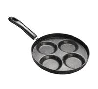 FUNNETOYU Poêle à Omelette Compartiments Antiadhésive pour Œufs et Crêpes Mini Poêle de Cuisson avec Poignée Résistante Chaleur pour Cuisine Familiale et Garçon Fille