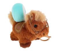 FUNNETOYU Porte-clés Cheval en Peluche Doux et Coloré, Charme du Nouvel An Lunaire 2026, Décoration Festive pour Téléphone et Paquet, Accessoire Léger et Solide pour Fête Équestre