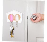 FUNNETOYU Porte Clés Nichoir Couple Double Oiseau Décor Mural Pratique Trousseau Clés Maison Ornements Suspendus Couleur Aléatoire Couleur Aléatoire