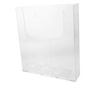 FUNNETOYU Porte-Documents Mural en Acrylique Transparent A4, Organiseur de Dossiers Suspendu Fixation Magnétique et Vis, Range-Courrier Multifonction pour Bureau, Maison et École, Support